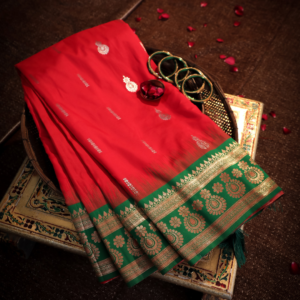 Soft Silk Katan Saree with Anmol Jari