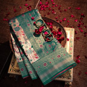 Traditional Dharmawaram Saree with Nylon Jari Work