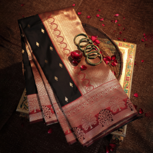 Soft Silk Katan Saree with Anmol Jari