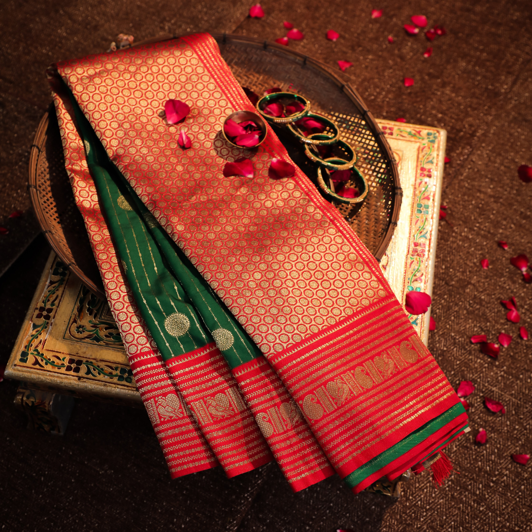 Anmol Zari Woven Elegance in Katan Silk